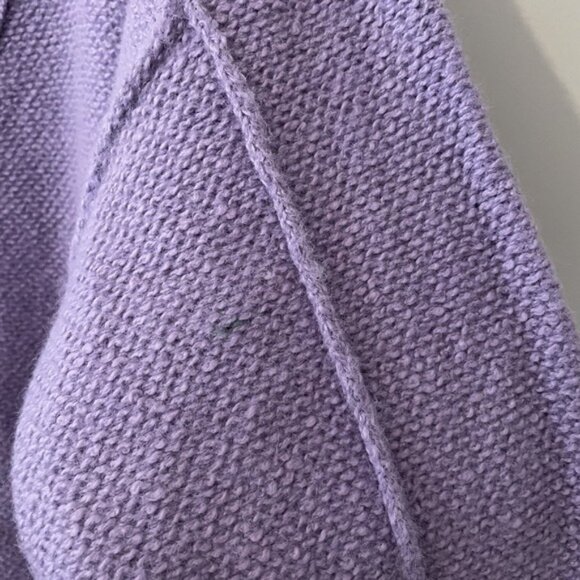 NEW Free People Rhea V Neck Knit Pullover Purple Size XL Wool Blend Slouchy Cozy - Picture 7 of 7